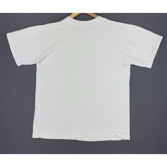 Vintage 90's Saks Fifth Avenue Traditional Sport Rare White Shirt Promo XL Art T - Picture 2 of 12